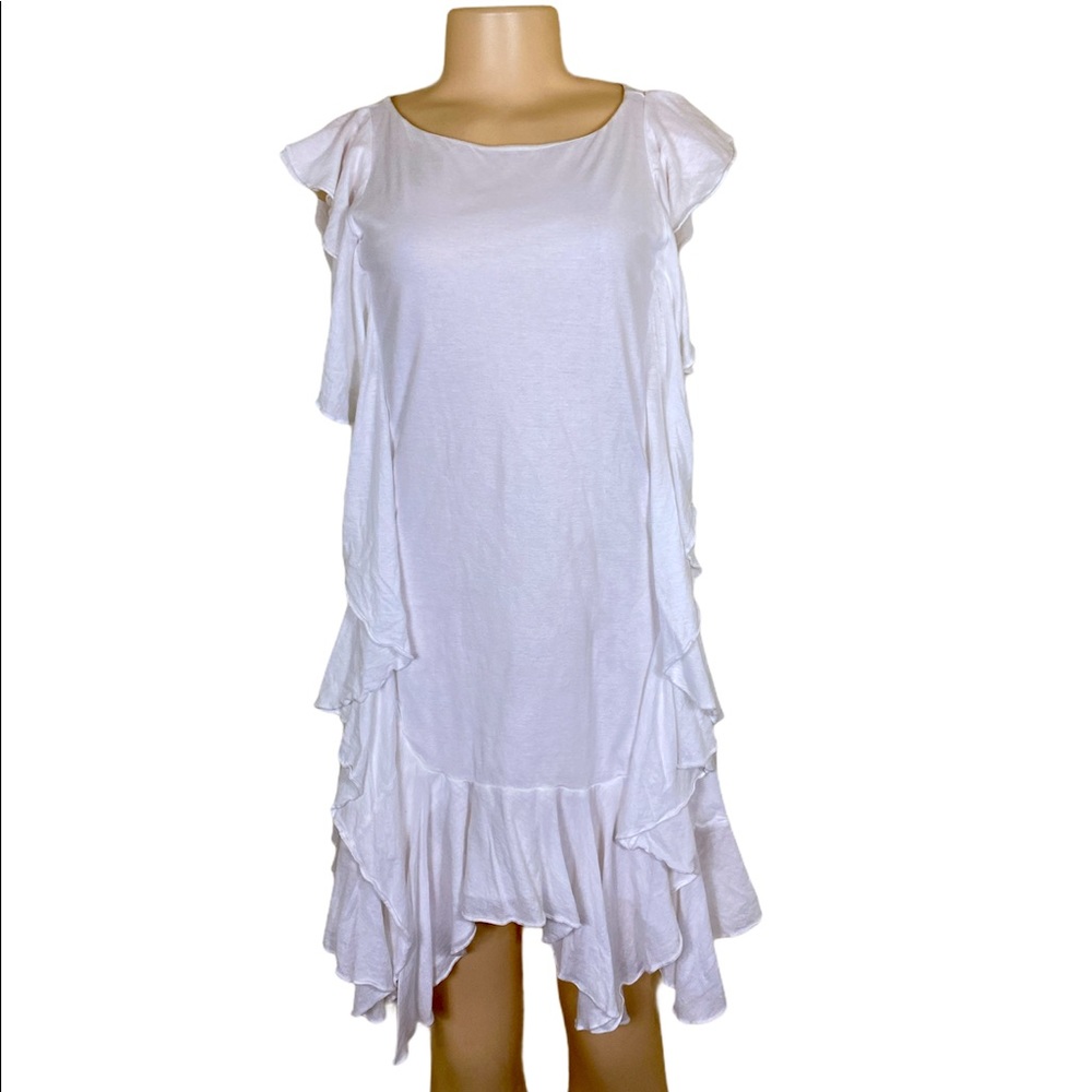 Ralph Lauren white ruffle swim cover up!